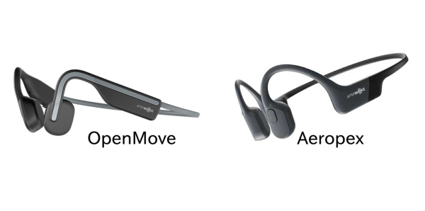 【AfterShokz】「OpenMove」「Aeropex」比較表