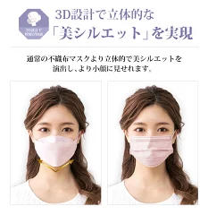 不織布マスクは立体型がおすすめ？日本製じゃなくても大丈夫？血色カラーの口コミレビューです。